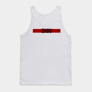 Guanyu Zhou Driver Name - 2022 Season #4 Tank Top